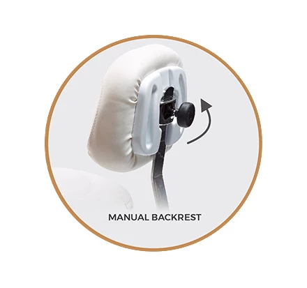 MANUALLY ADJUSTABLE BACKREST