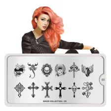 Stamping Nail Art Image Plate MOYOU Biker 03