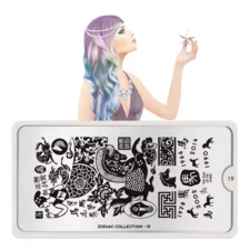 Stamping Nail Art Image Plate MOYOU Zodiac 19