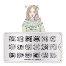 Stamping Nail Art Image Plate MOYOU Enchanted 01