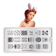 Stamping Nail Art Image Plate MOYOU Festive 14