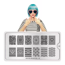 Stamping Nail Art Image Plate MOYOU Festive 42