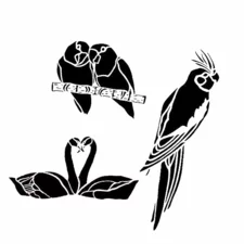 Body Art Stencils - Birds