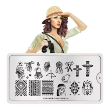 Stamping Nail Art Image Plate MOYOU Explorer 11