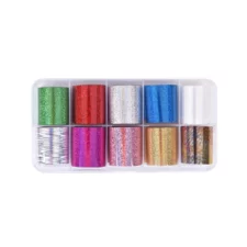 Nail Art Transfer Foils TF104-39 Holographic 10pcs