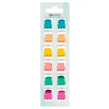 Mini Hair Clips INFINITY INF197 Pastel 12/1