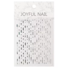 Nail Art Stripes Holo Silver