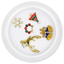 Metal Nail Decorations New Year ZZ15-8