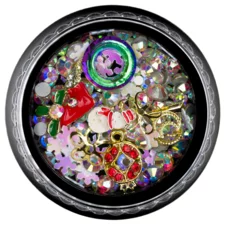 Metal Nail Decorations New Year ZZ12-1