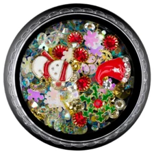 Metal Nail Decorations New Year ZZ12-5