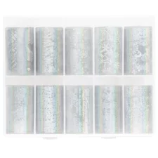 Nail Art Transfer Foils TF001-3 New Year 10pcs