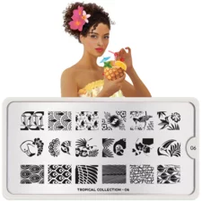Stamping Nail Art Image Plate MOYOU Tropical 06