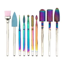 Set karbidnih i dijamantskih nastavaka za električnu turpiju - Multicolor