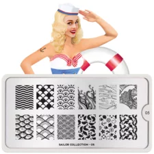 Stamping Nail Art Image Plate MOYOU Sailor 05