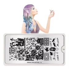 Stamping Nail Art Image Plate MOYOU Zodiac 14