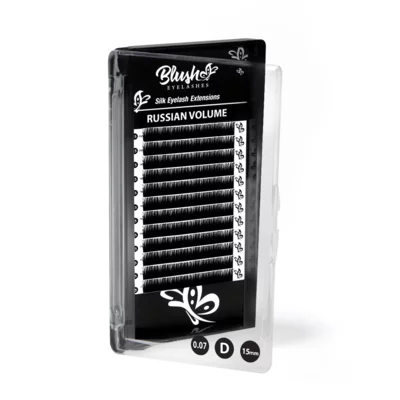 Russian Volume Lashes BLUSH D-Curl 15mm
