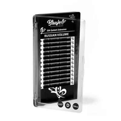 Russian Volume Lashes BLUSH D-Curl 14mm