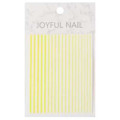 Nail Art Stripes Neon Yellow