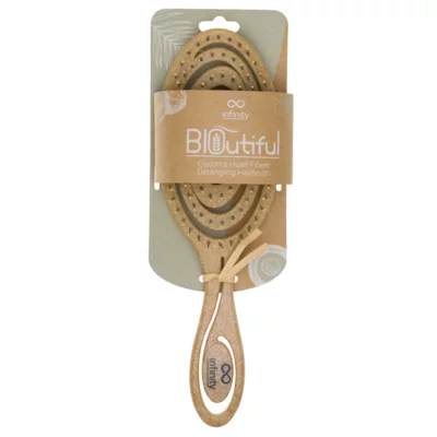 Spiral Detangling Hairbrush INFINITY BIOutiful Coconut Husk Fibers INF272