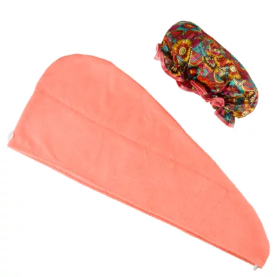 Set kapa za tuširanje i turban Flower Power