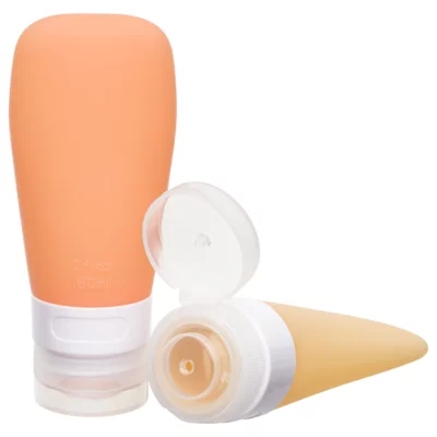 Silicone Travel Bottles - Orange